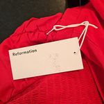 Reformation ππ Rachelle Dress ~ Cherry Red 12 NWT Photo 14