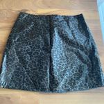 Majorelle Revolve Medina vinyl leopard print mini skirt small Photo 4