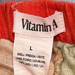 Vitamin A  Eco-Linen Colorblock Shorts Photo 5