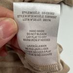 Helmut Lang  Top Womens Large Tan Brown High Low‎ Tunic Long Sleeve Wool Blend Photo 6