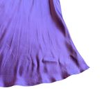 Xirena Purple 100% Silk Textured Audrina Midi Skirt Stretchy Satin Size Medium Photo 4