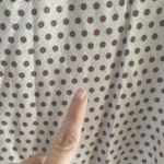 Massimo Dutti  Womens 4 White V Neck Top Medallion Print Corpcore Subtle Photo 4