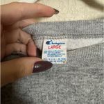 American Vintage Vintage 80s Champion New York Giants‎ Crewneck Sweater Sz Large Grey Womens Photo 3