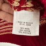 St. John  Sweater Womens Medium Wool Knit Button Front Preppy Cardigan Photo 10