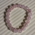 New Pink Rose Quartz Libra Scorpio October Stretch Bracelet Photo 1