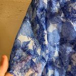 Ellos Blue Short Sleeve Ruffled dress flowy summer lovely floral Size 10 Photo 3