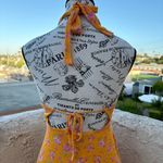 Beach Bunny Saddie bikini cover-up orange floral midi dress size S small NWT Photo 6