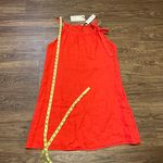 lungo l'arno NWT Lungo L’arno Sleeveless Linen Dress with Bow Detail Size Medium Poppy  Photo 10