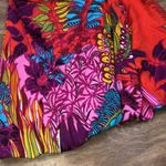 Nanette Lepore size 2 red floral silk blend dress Photo 2