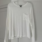 AQUA White Long Sleeve T shirt Photo 0