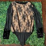 Do + Be Curve Lace Black Longsleeve Bodysuit Size 1X Photo 5