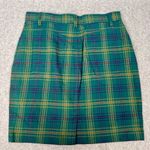 Gap Vintage Women's Green Plaid Knee Length Skirt Size 10 Casual Photo 3