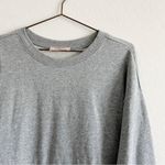 NEW Twinset Poplin Terry Knit Button Up Sweatshirt Dress Sz 44 EU / 14 US Gray Photo 7