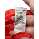 River Island Smocked Waist Chiffon Floral Print Dress Red Size 12 Boho Spring Photo 3