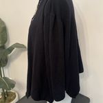 Eileen Fisher  Black Marino wool cardigan XL Photo 2
