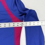 Nike  Running Dri-Fit V Neck Long Sleeve Top Womens Medium Blue‎ Pink Athletic Photo 1