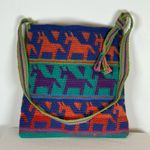 NWT Guatemala Hand Woven Bag Adjustable Strap Crossbody or shoulder Colorful Red Photo 3