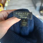 Charter Club 100% Cashmere Turtleneck Sweater - Navy, Size S Photo 4