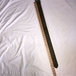 Catherine Dial Easley Embossed Wide Leather Belt Green Medium Artisan Texas Photo 4