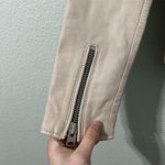 ALLSAINTS Women's Balfern Biker Jacket Size 0 Pink Asymmetrical Zip Casual Photo 2