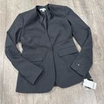 Bar III collarless open front granite gray Blazer Photo 5