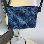 PINK - Victoria's Secret  Blue snakeskin print Crossbody Bag or belt bag Photo 8