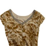 Sundance  Champagne Vineyard Silk blend Burnout Velvet Party Dress Size 6 Photo 8