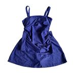 Swimdress‎ Women's Blue Skirted Swimsuit Ruched Tankini Top Beach Vacation Photo 5