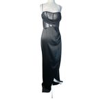Nookie Emelie Gown in Black Medium New Womens Long Corset Maxi Dress Photo 3