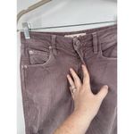 AMO Bella Corduroy Straight Leg Pant Women 26 Amethyst Cropped High Waisted Purple Photo 8