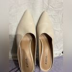 JustFab  Textured Cream Mules Photo 6