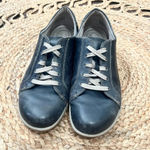 Aetrex  Dana Lace-Up Oxford Navy Leather Orthotic Sneakers in Size US 9-9.5 Photo 4