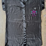 Vintage Natalie's‎ Creations Night shirt in black, size M Black Size M Photo 0