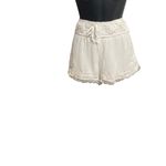 Rue 21 RUE 21 Women’s White Crepe Floral Crochet Shorts Size Small Photo 2