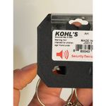 Juicy Couture  Oversized Gold Hoop Earrings Heart Locket Charm Rhinestone NWT Photo 3