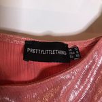 Pretty Little Thing Metallic Wrap Mini Skirt Photo 5
