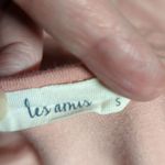 Les Amis Top Woman's Size Small Pink Raglan Sheer‎ Sleeves Boho Print 3/4 Sleeve Photo 9