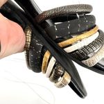 ALDO Gold Silver Metallic Strappy Women’s Flats Sandals Size 7.5 leather Photo 8