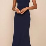 Lulus  Navy Blue Sleeveless Maxi Dress Photo 0