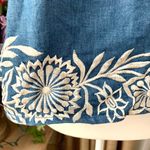 MISA Los Angeles š Nisi Embroidered Chambray Off Shoulder Top *no tassel* Photo 6