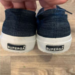 Superga  athletic shoes.  Size: 8 (women’s).  Denim look. Photo 4
