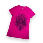 Faded Glory  Womens‎ Tee Size Small 4 6 Pink Indian Design Burnout Fabric Photo 2