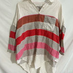 Holding Horses by Anthropologie Oversized 100% Cotton Botton Down Shirt XS/S Photo 0