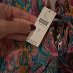 Anthropologie NWT  LOVE THE LABEL Eva Floral Ruffled Pink Jumpsuit Sz S Photo 4