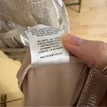 Sabina Musayev‎ Gold Metallic Shimmery Foil Oversized Dress Size Extra Small Silver Photo 8