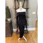 Bronx and Banco Amara Midi Dress Black Womens 8 Large Photo 4