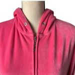 LeeHanTon Full Zip Pink Soft Solid Hoodie Sweat Shirt Size S Photo 3