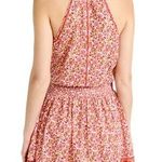 Poupette St. Barth NWT Laurie Beaded Abstract Mini Dress in Pink Mistral Medium Photo 1