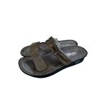 Alegria  Pewter Silver Leather Comfort Sandals Size US 9 / 39 Photo 2