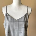 Banana Republic  | Heather Gray Windowpane Plaid Tank Top Sz S Photo 1
